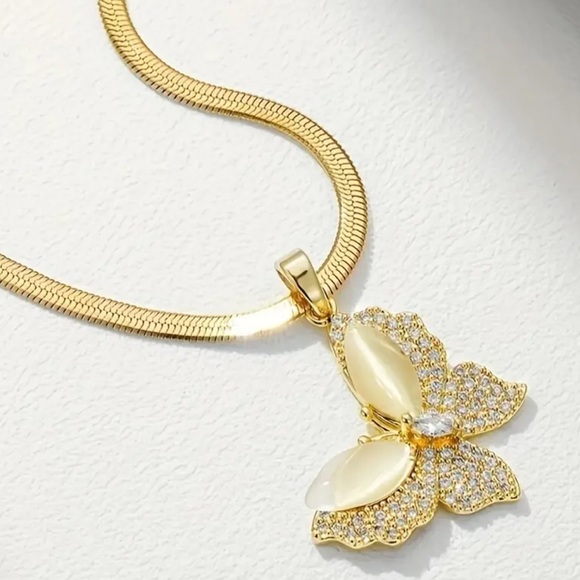 Butterfly Pendant Necklace - Picture 2 of 3